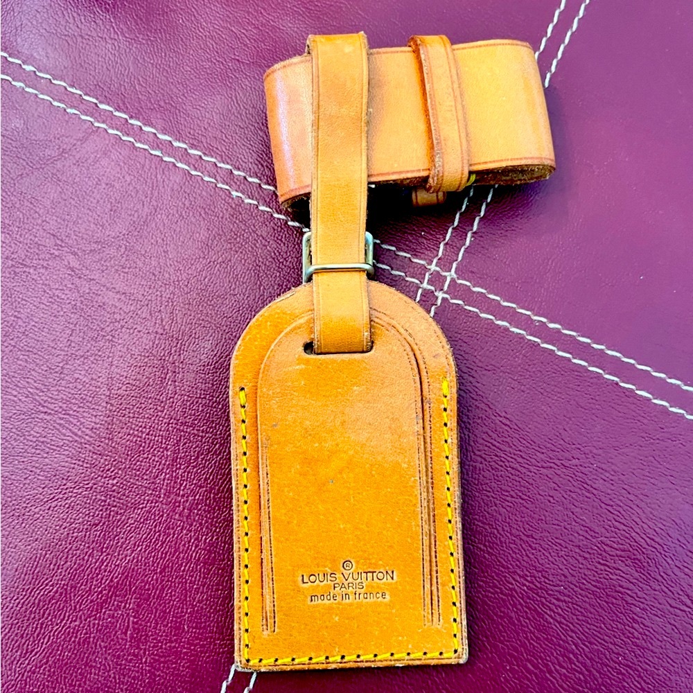 💯GENUINE LOUIS VUITTON Luggage Tag Strap Set